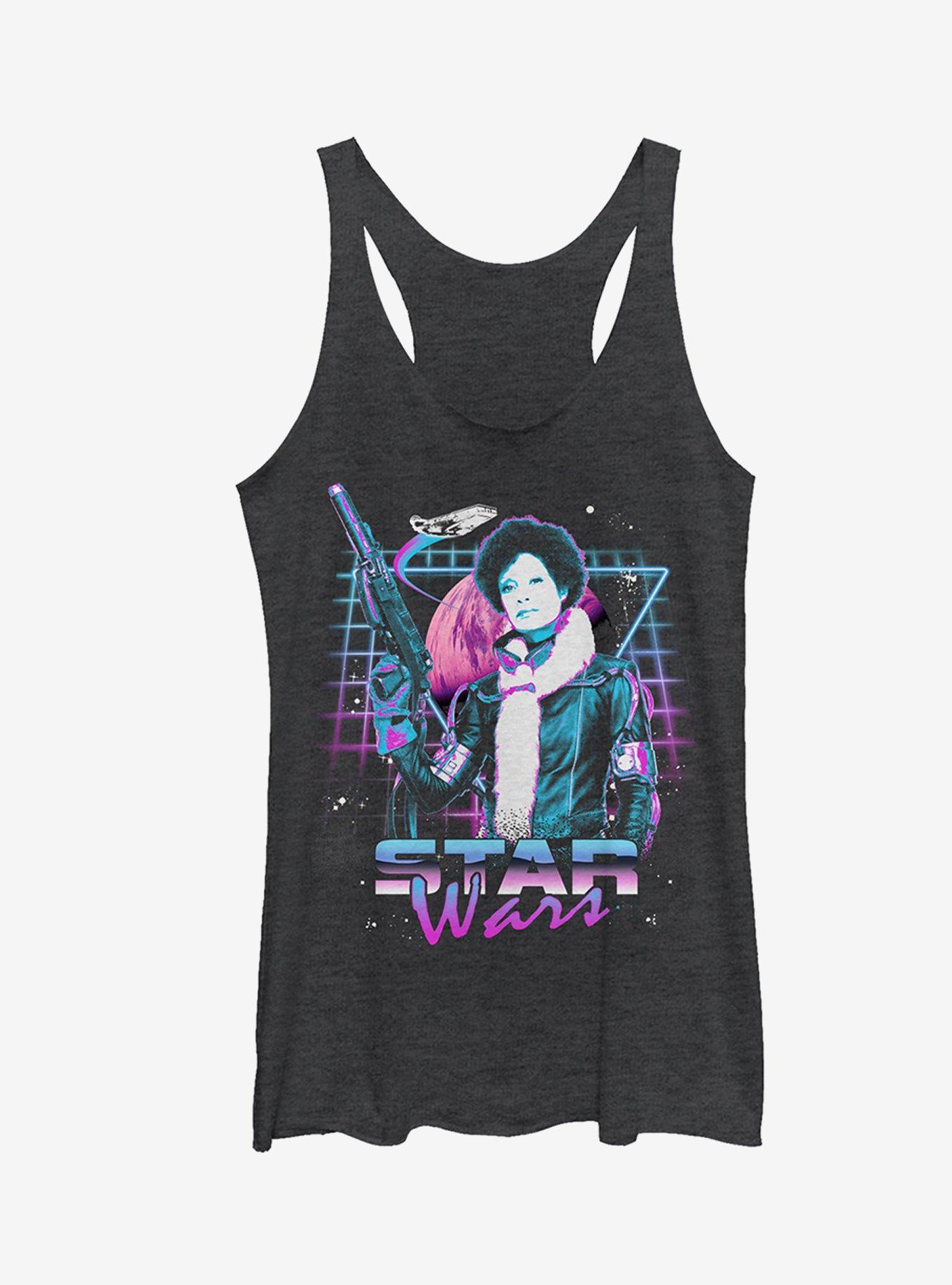 Star Wars 8's Vibe Val Girls Tanks, BLK HTR, hi-res