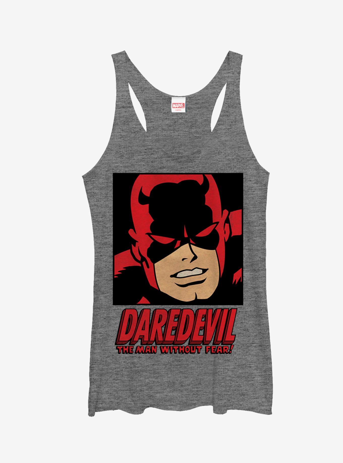 Marvel Daredevil Man Without Fear Girls Tanks, GRAY HTR, hi-res