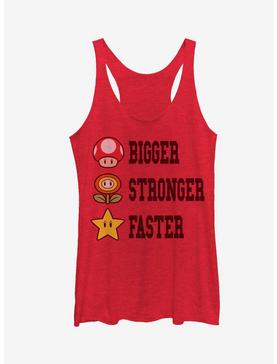 Super Mario Bigger Stronger Faster Girls Tank, , hi-res