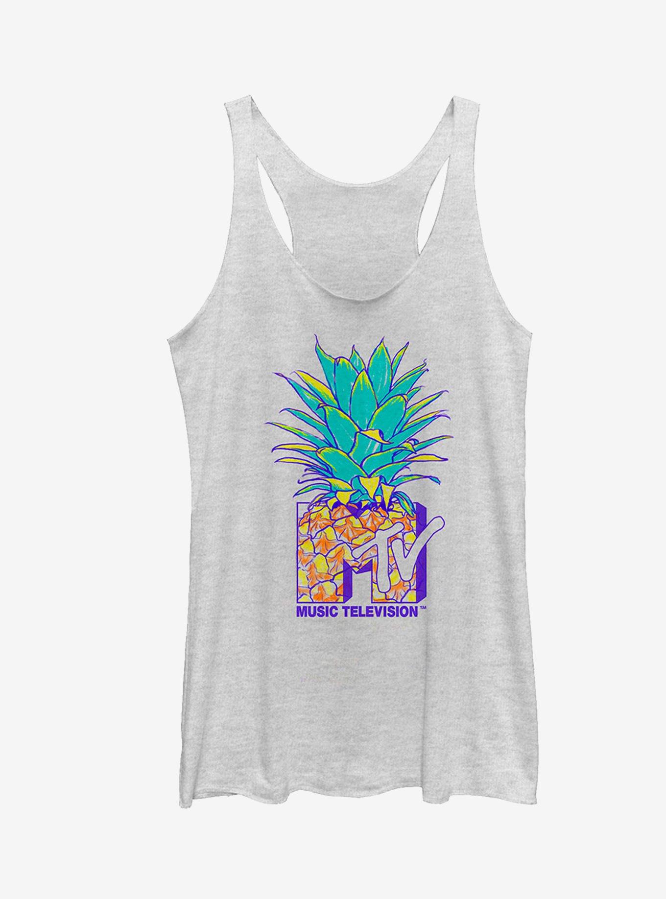 MTV Pineapple Logo Girls Tanks, , hi-res