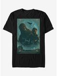 Star Wars Ornate Han Chewie Frame T-Shirt, BLACK, hi-res