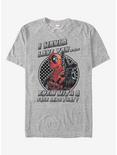Marvel Deadpool With a Face Like That T-Shirt, ATH HTR, hi-res