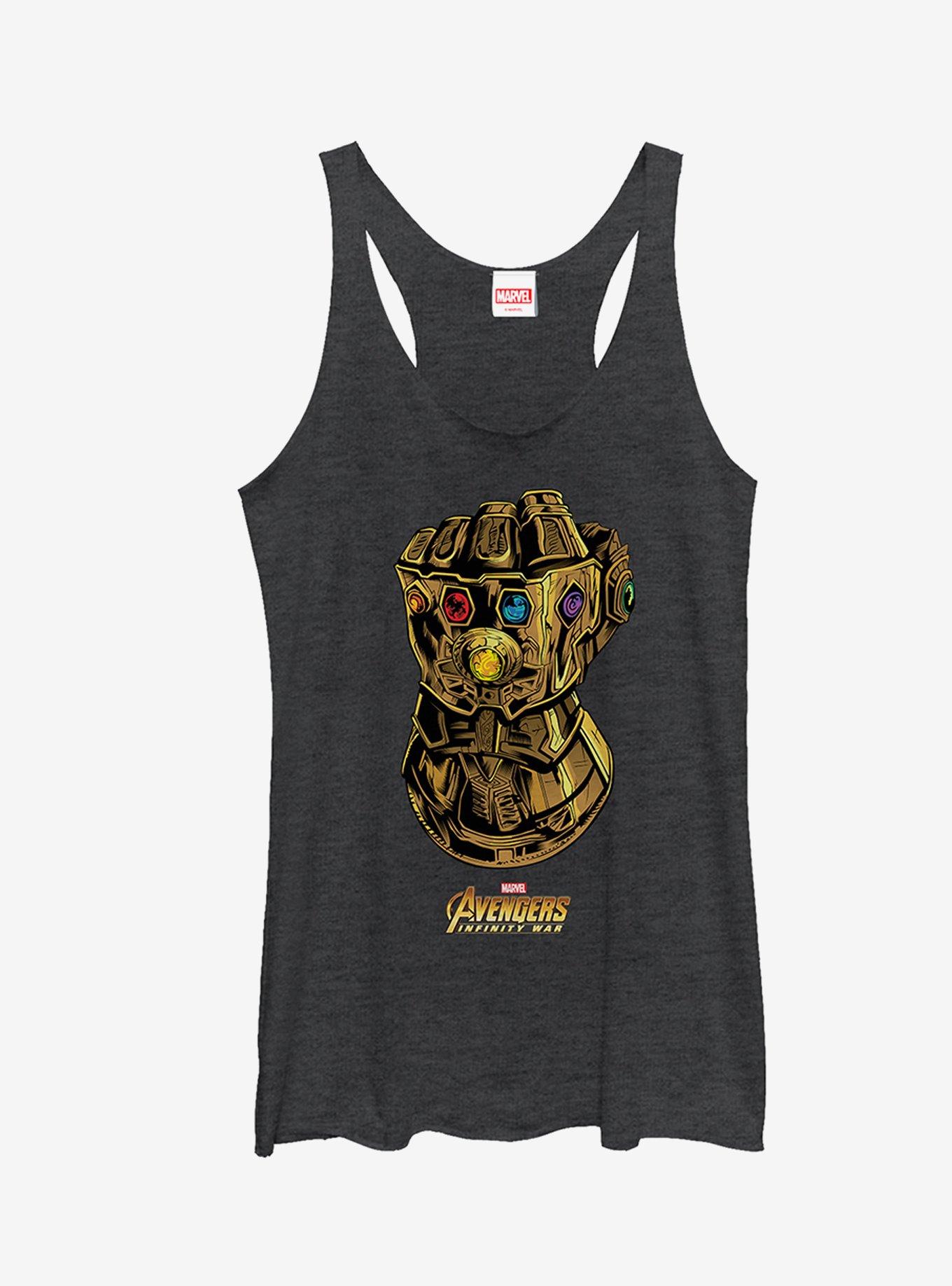 Marvel Avengers: Infinity War Power Gauntlet Girls Tanks, BLK HTR, hi-res