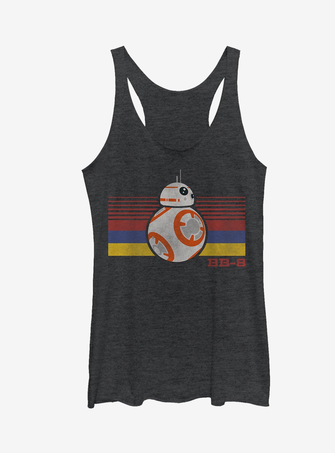 Star Wars BB-8 Retro Stripes Girls Tanks