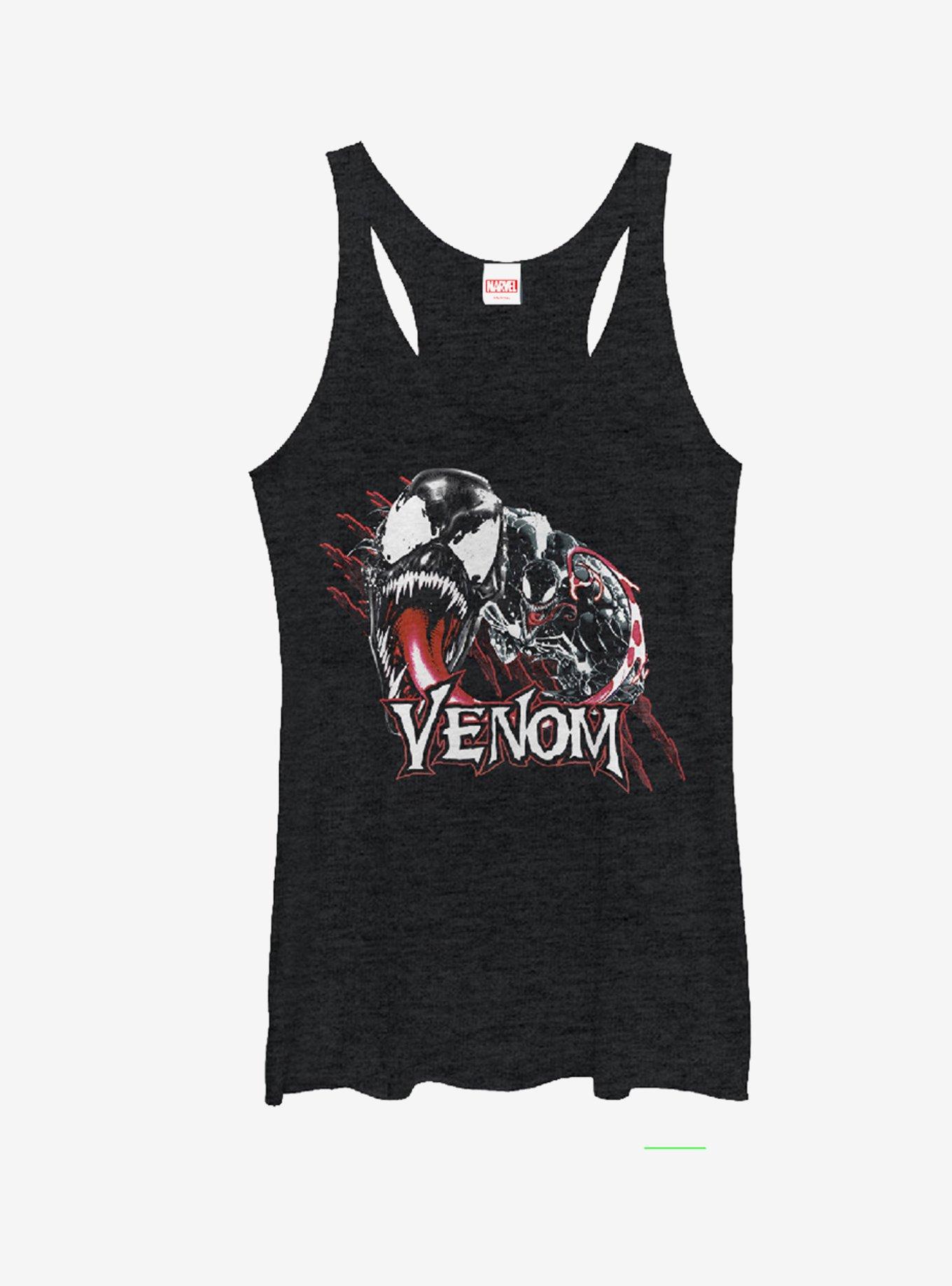 Marvel Double Venom Girls Tanks, BLK HTR, hi-res