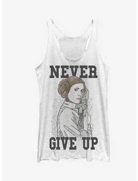 Star Wars Princess Leia Never Give Up Girls Tanks, , hi-res