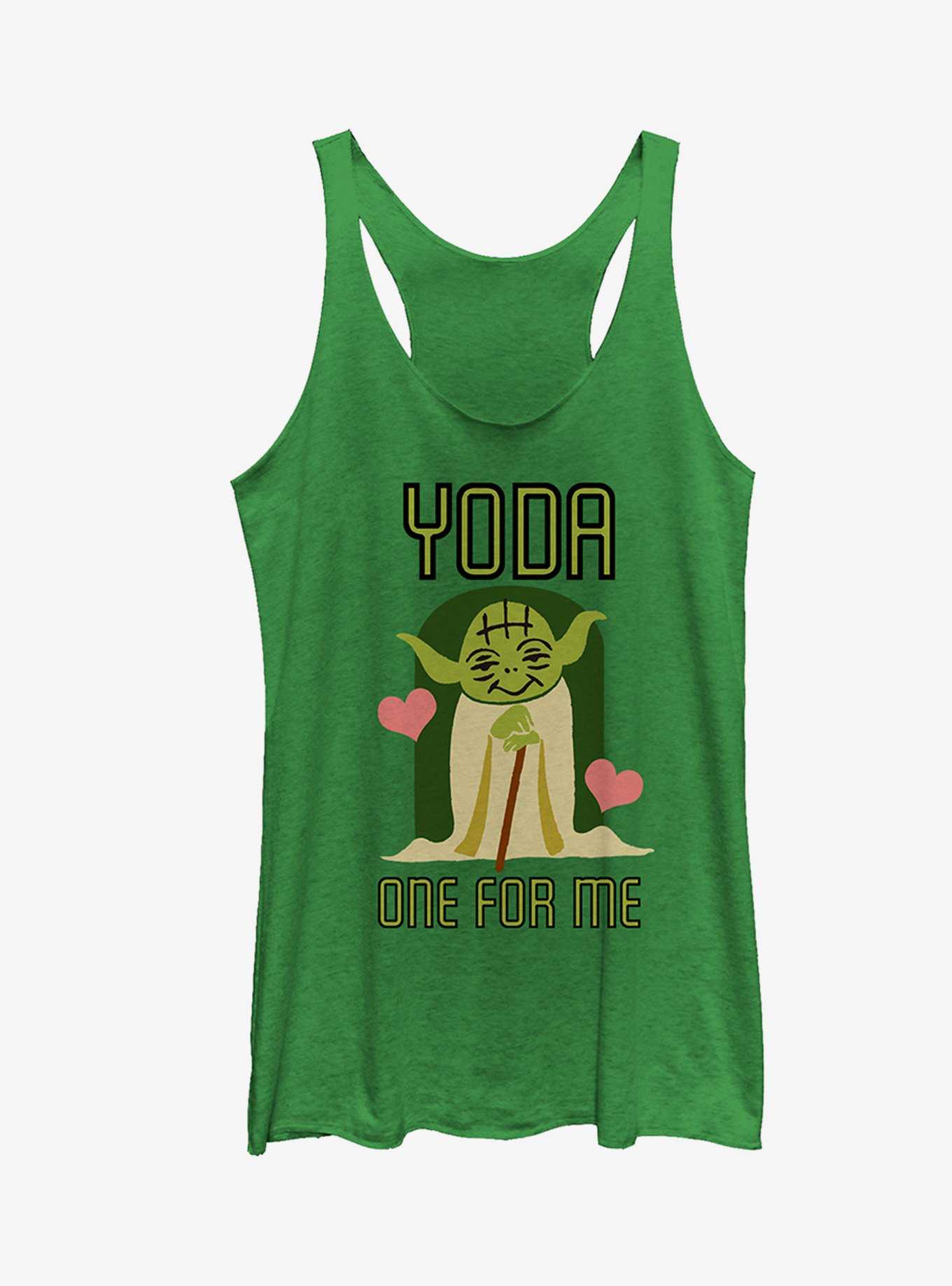 Star Wars Valentine's Day Yoda One for Me Girls Tanks, , hi-res