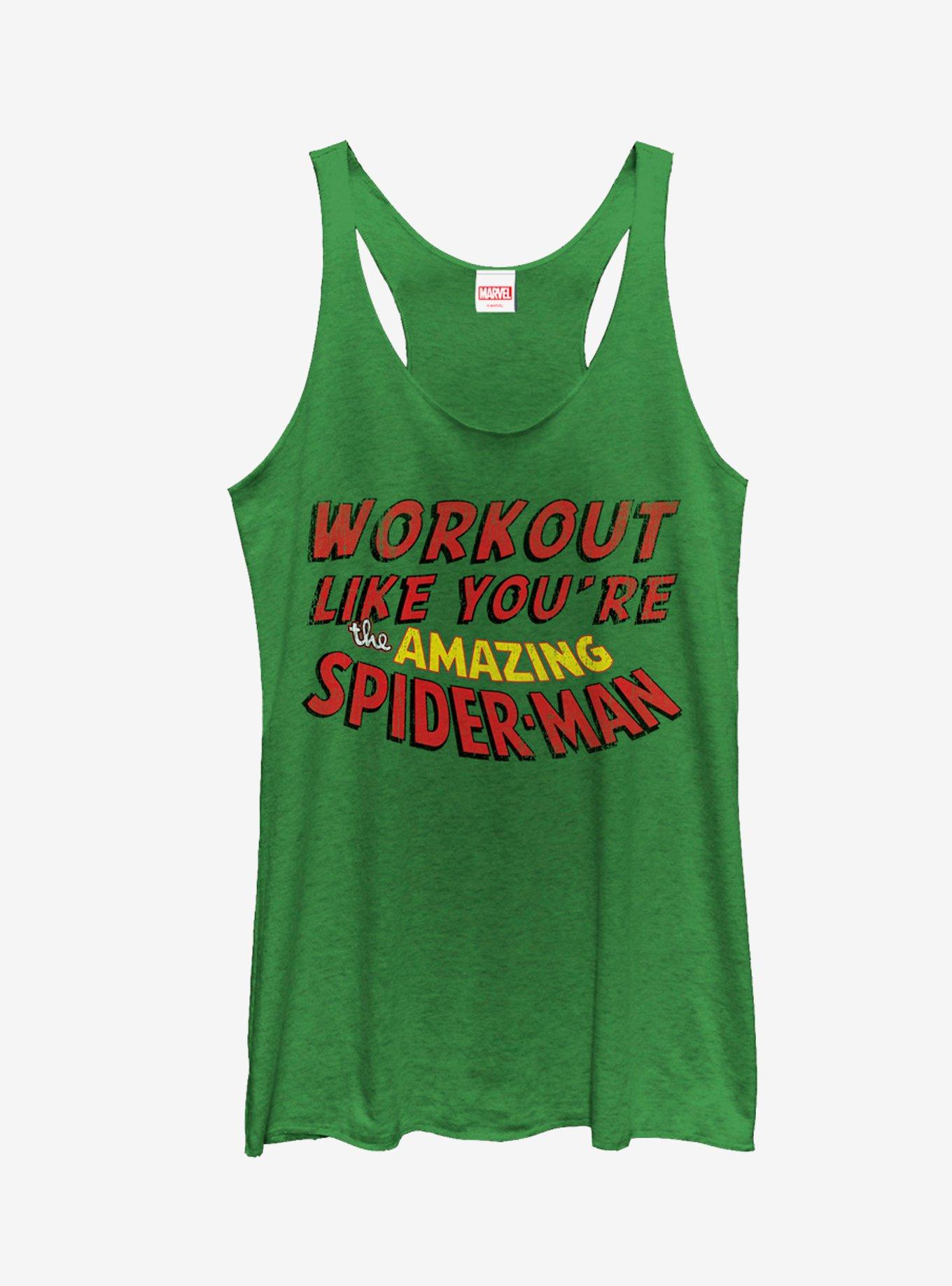 Marvel Work Out Like Spider-Man Girls Tanks, ENVY, hi-res