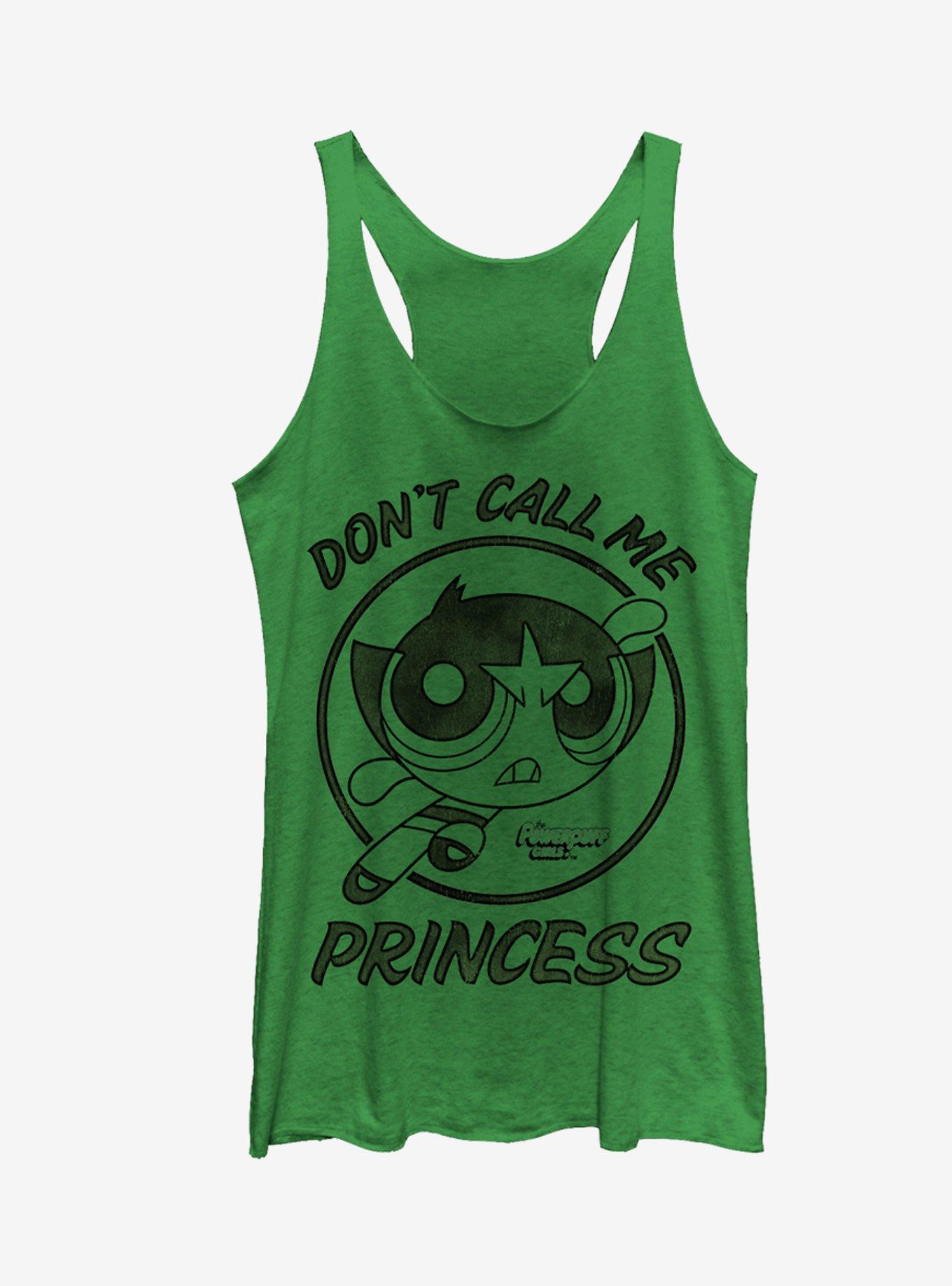 The Powerpuff Girls Buttercup Don't Call Me Princess Girls Tank Top, , hi-res