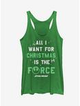 Star Wars Christmas I Want Force Girls Tanks, ENVY, hi-res