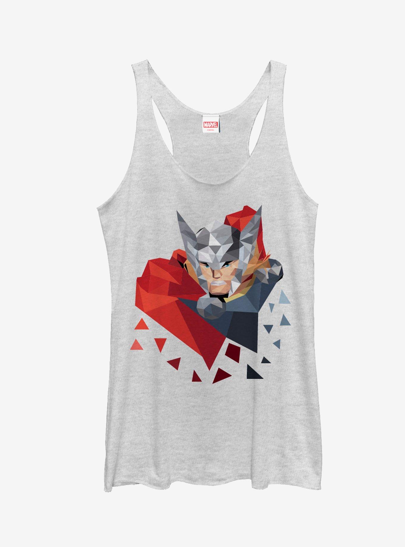 Marvel Geometric Thor Pieces Girls Tanks, , hi-res