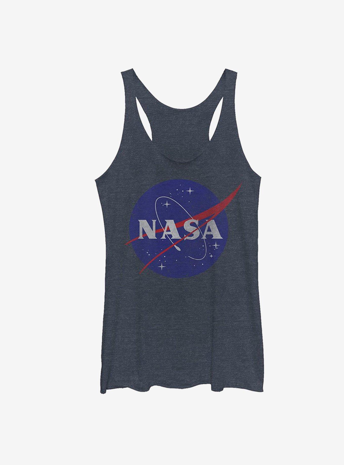 NASA Logo Girls Tanks, NAVY HTR, hi-res