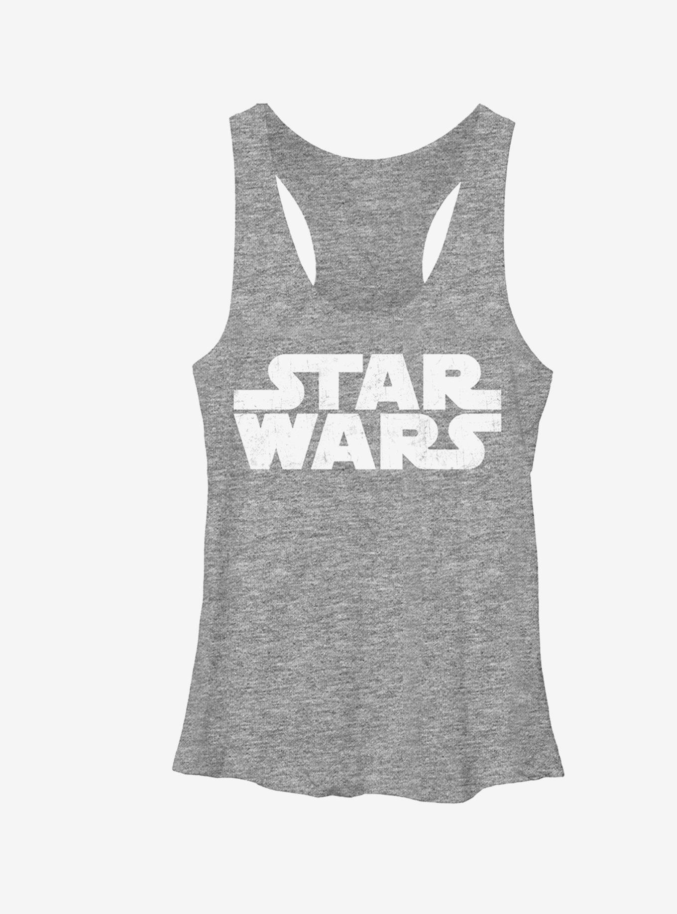 Star Wars Simple Logo Girls Tanks, GRAY HTR, hi-res