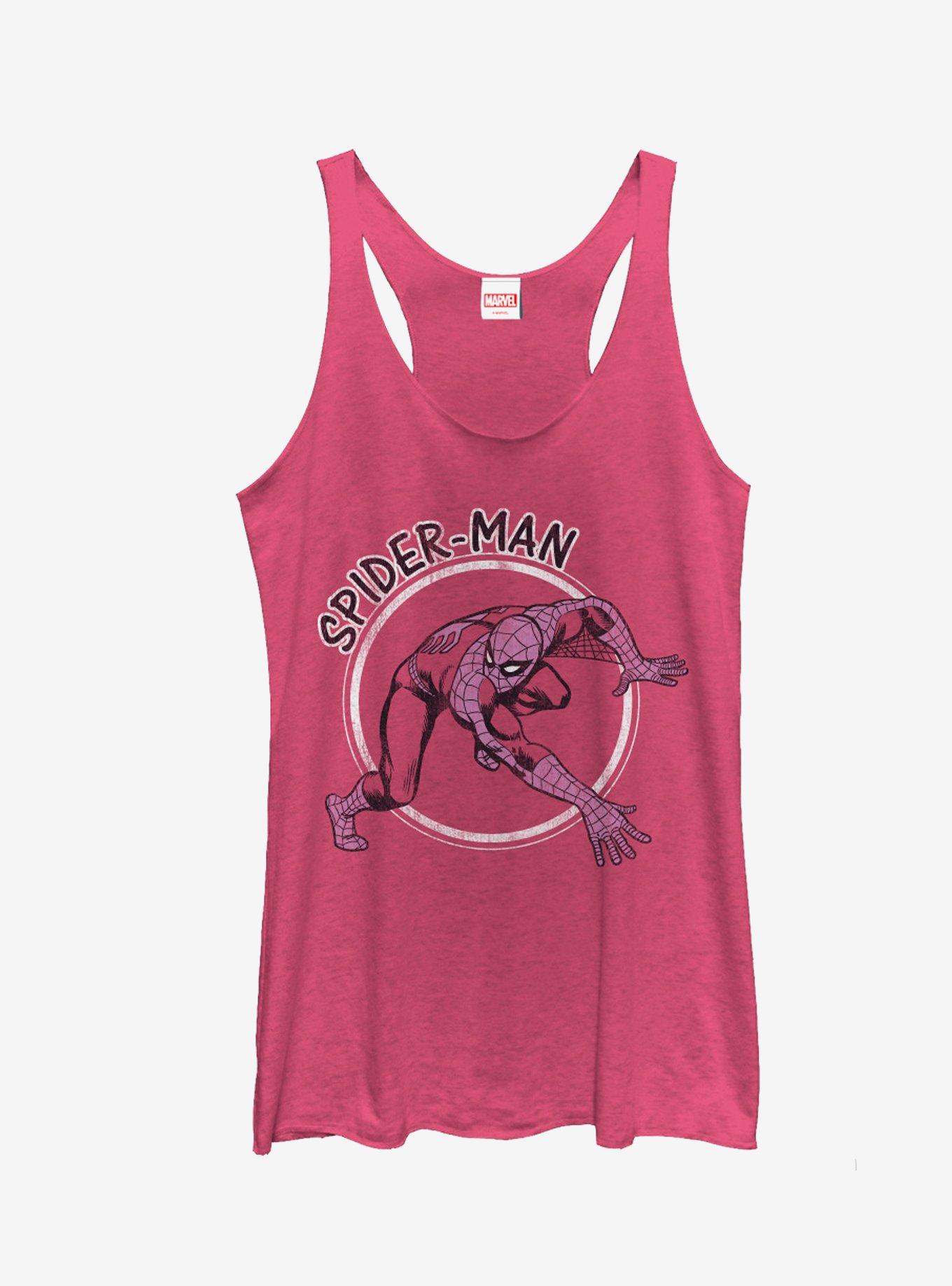 Marvel Spider-Man Love Girls Tanks, PINK HTR, hi-res