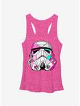 Star Wars Stained Glass Stormtrooper Girls Tanks, PINK HTR, hi-res