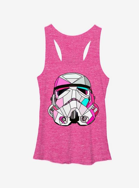 Star Wars Stained Glass Stormtrooper Girls Tanks - PINK | Hot Topic