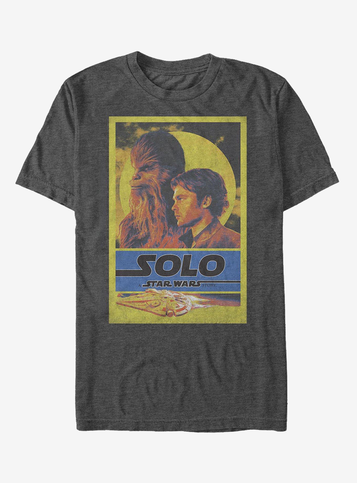 Star Wars Light Vintage Partner Frame T-Shirt, CHAR HTR, hi-res