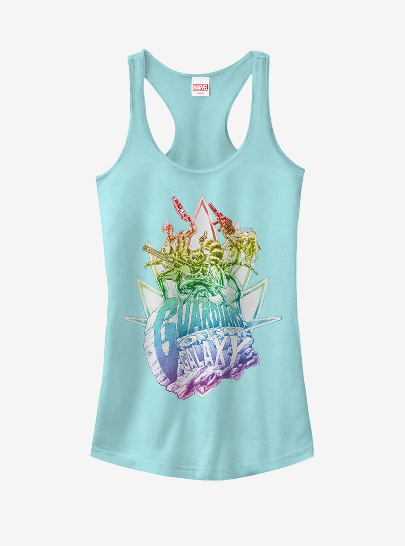 Marvel Guardians of the Galaxy Team Rainbow Girls Tanks