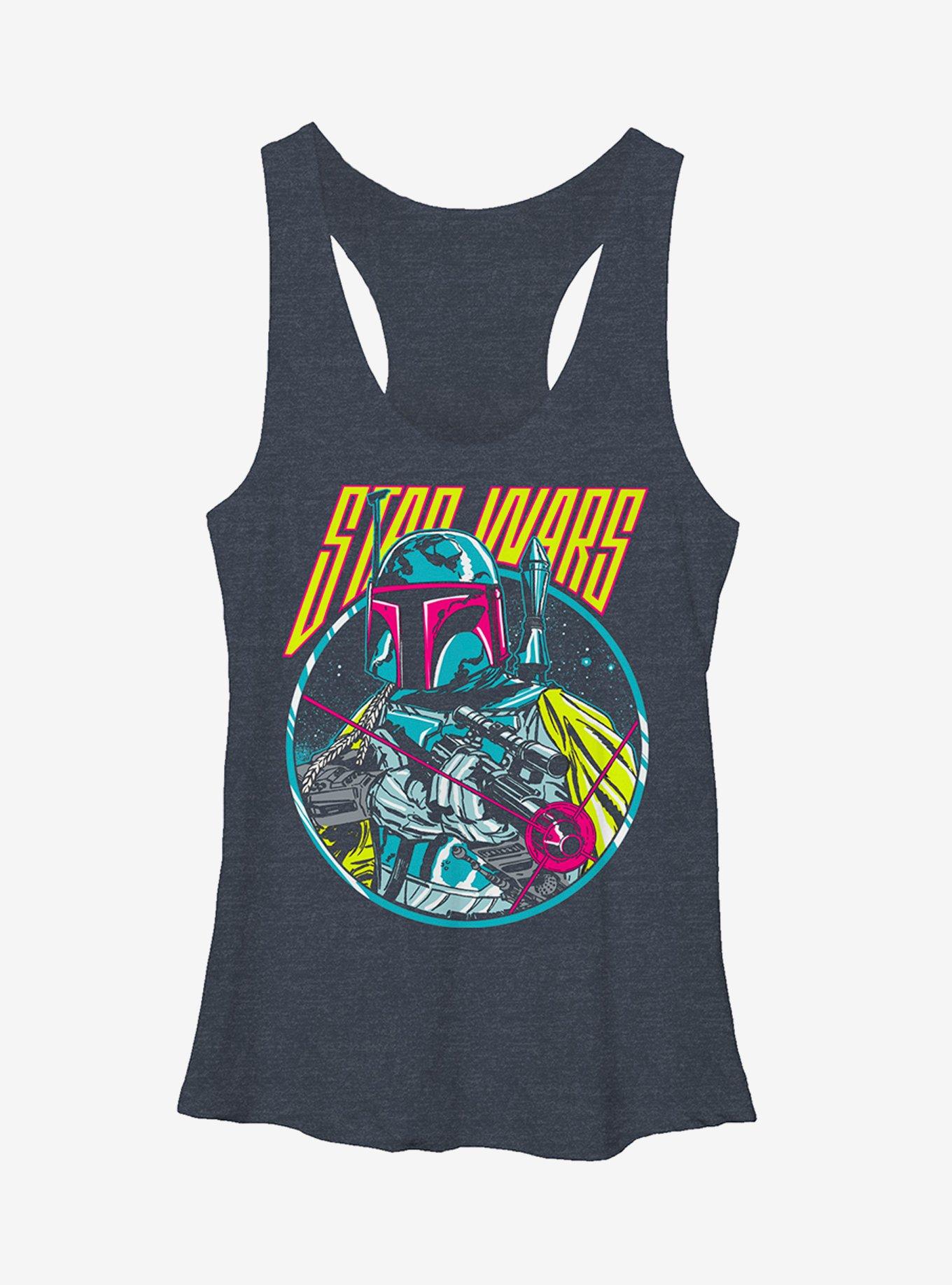 Star Wars Boba Fett Blaster Girls Tanks, NAVY HTR, hi-res