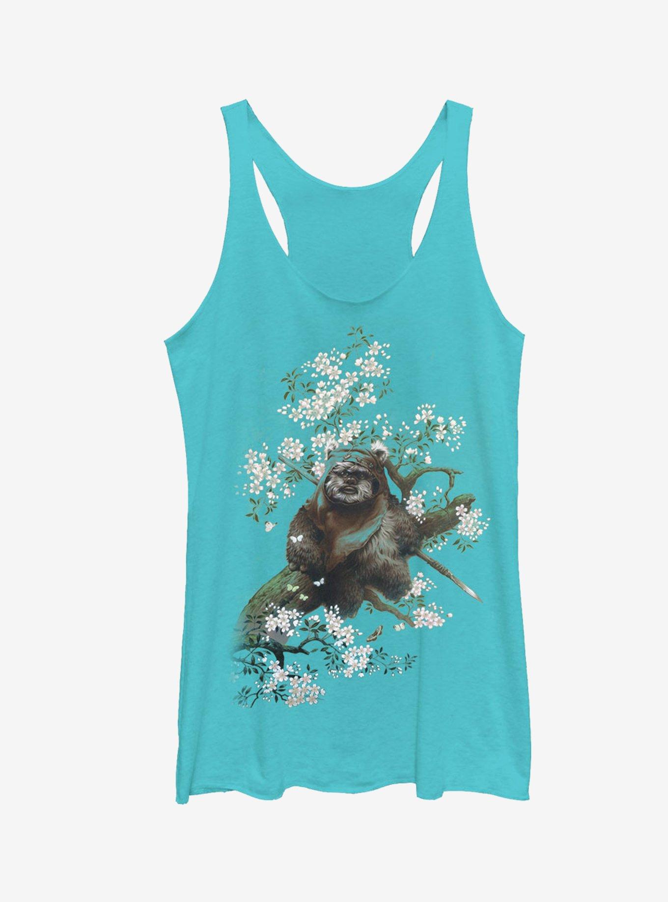 Star Wars Ewok in the Flowers Girls Tanks, TAHI BLUE, hi-res