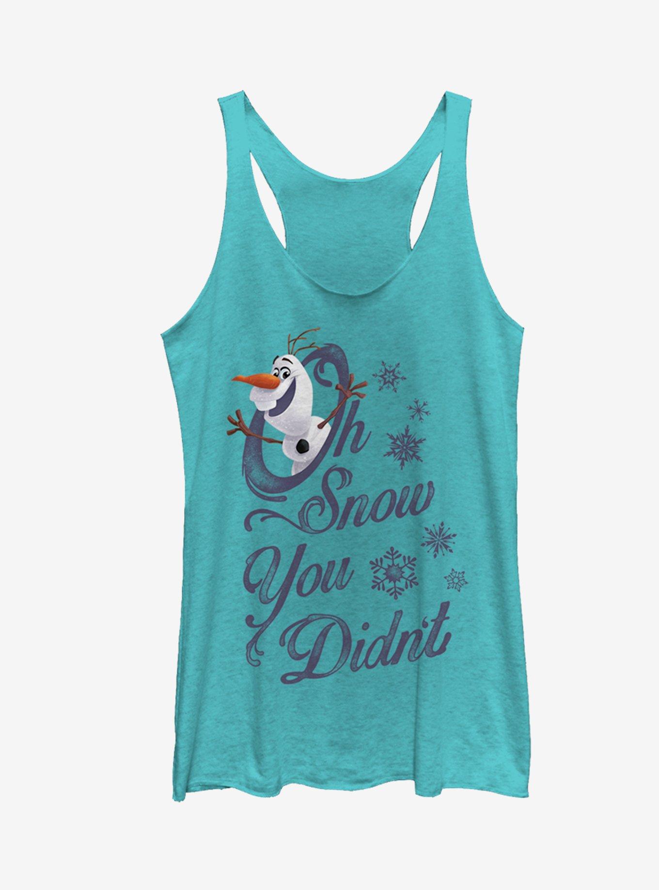 Frozen Olaf Snow You Didn't Girls Tanks, TAHI BLUE, hi-res