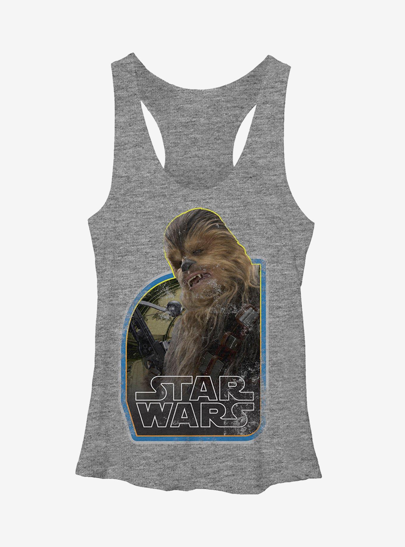 Star Wars Vintage Chewbacca Girls Tanks, GRAY HTR, hi-res