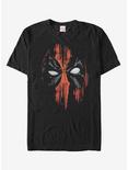 Marvel Deadpool Paint Streak Mask T-Shirt, BLACK, hi-res