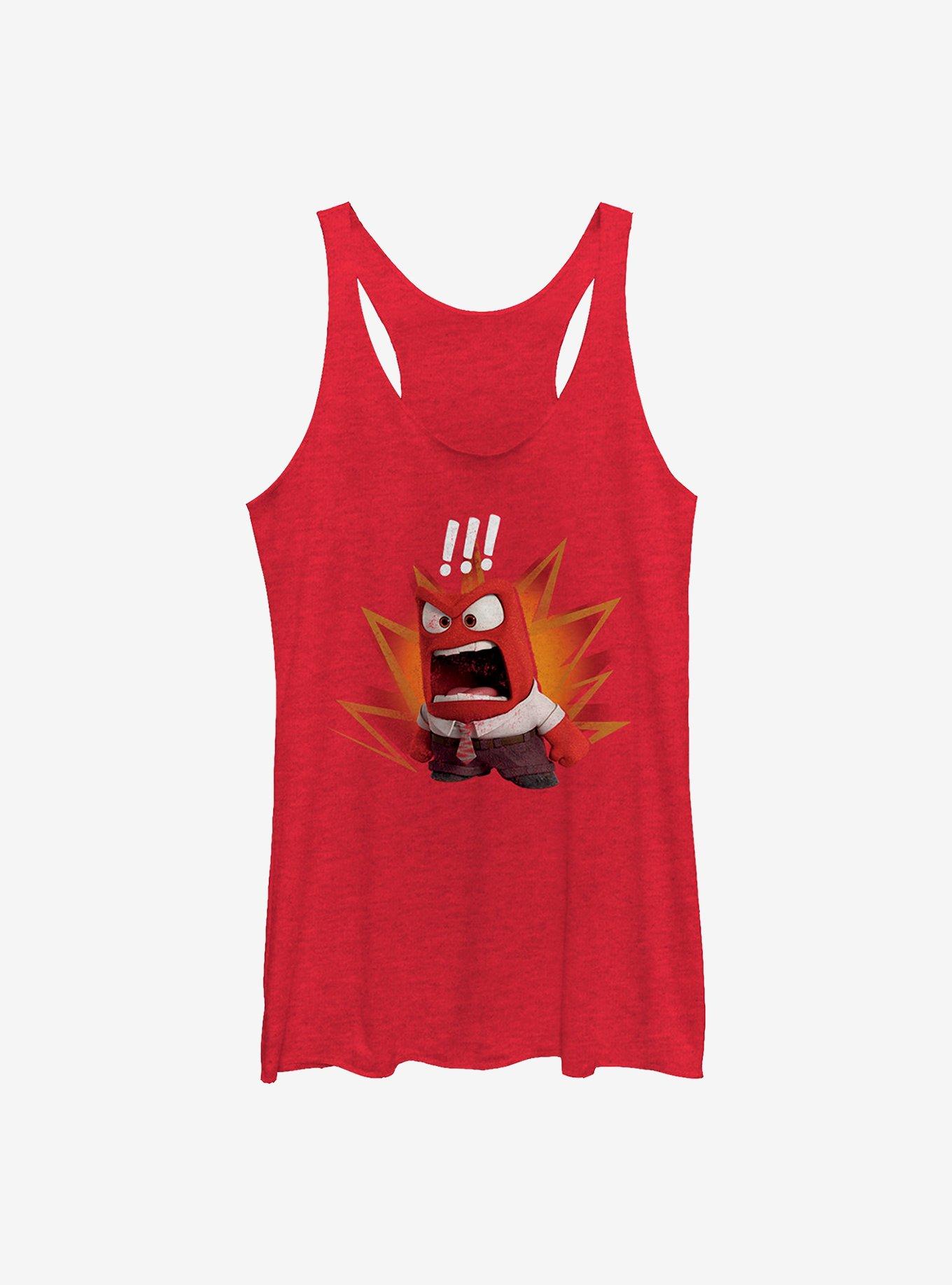 Disney Pixar Inside Out Anger Girls Tank, RED HTR, hi-res