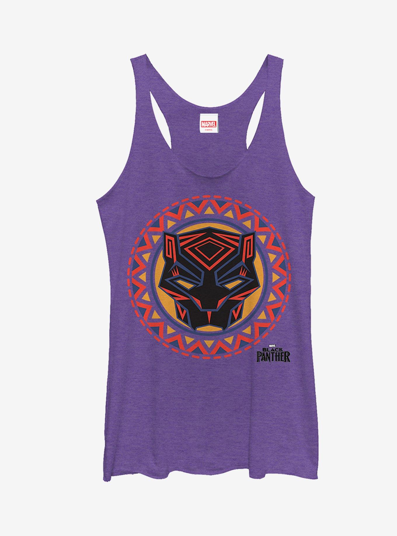 Marvel Black Panther 2018 Mask Pattern Girls Tanks