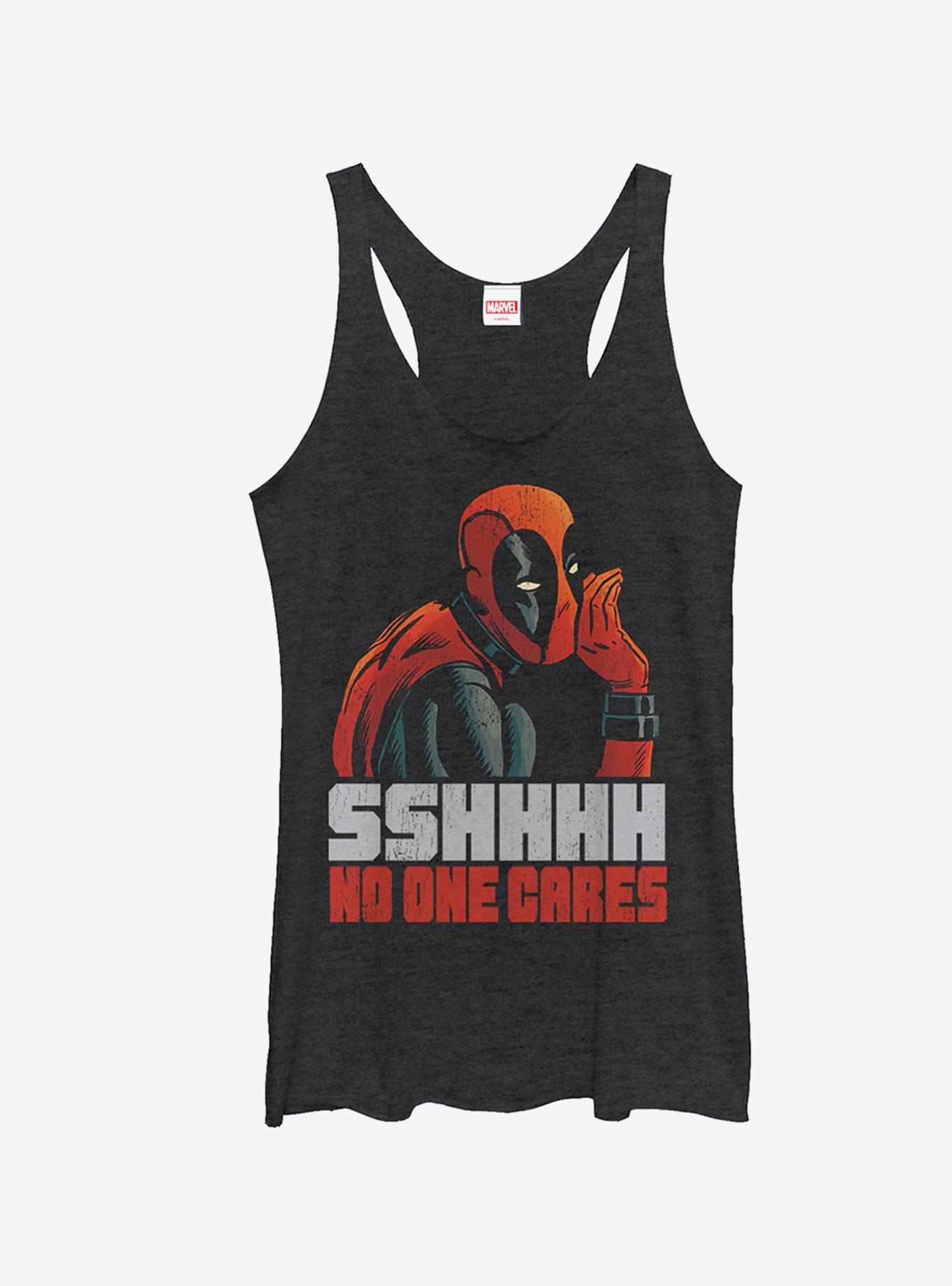 Marvel Deadpool No One Cares Girls Tank, , hi-res