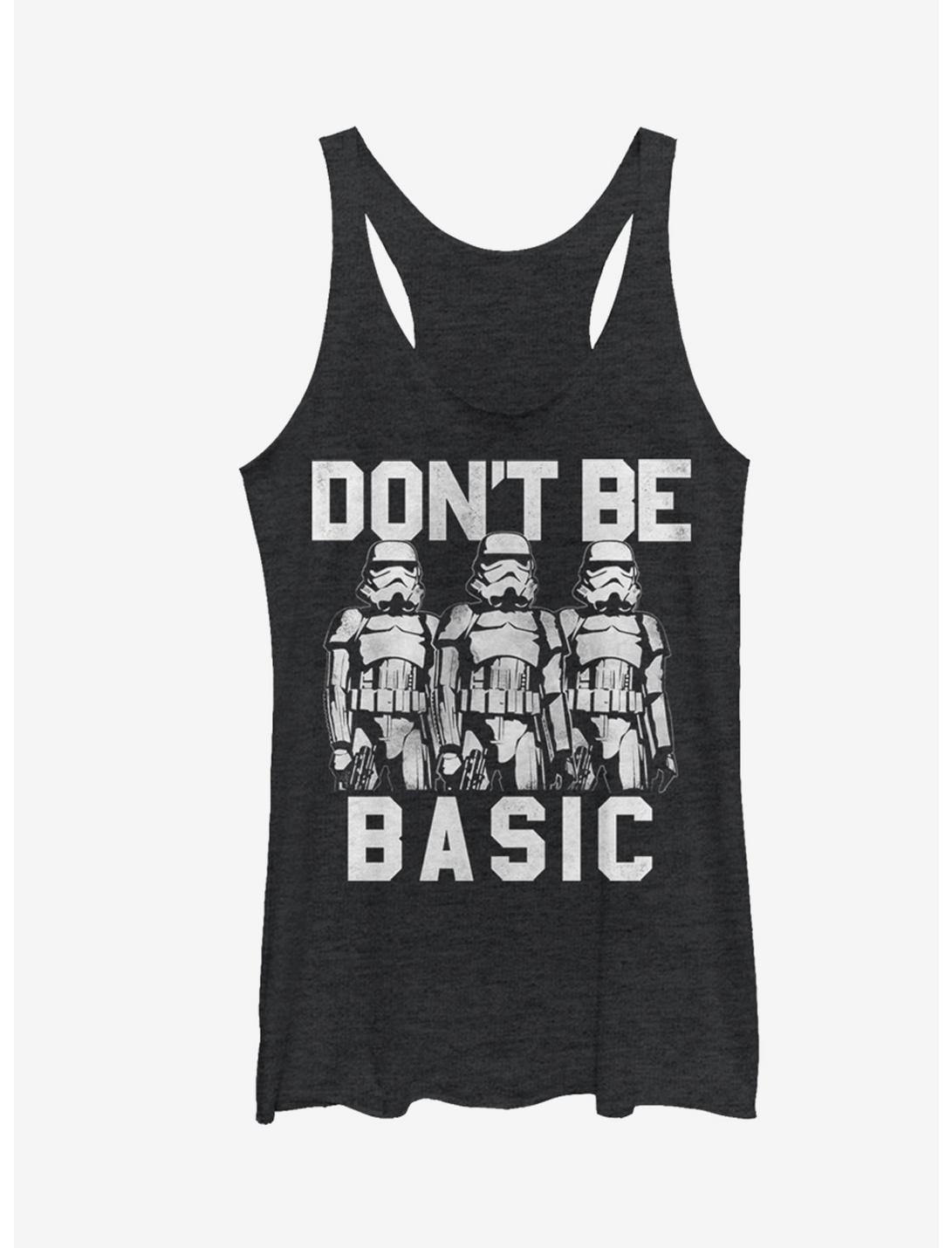 Star Wars Don't Be Basic Stormtroopers Girls Tanks, BLK HTR, hi-res