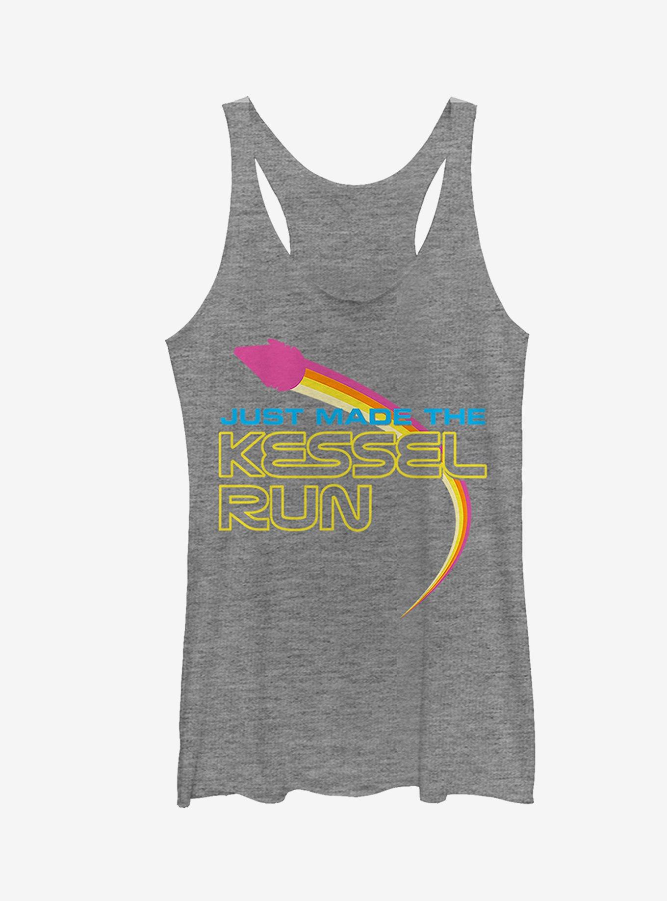 Star Wars Made Kessel Run Rainbow Girls Tanks, GRAY HTR, hi-res