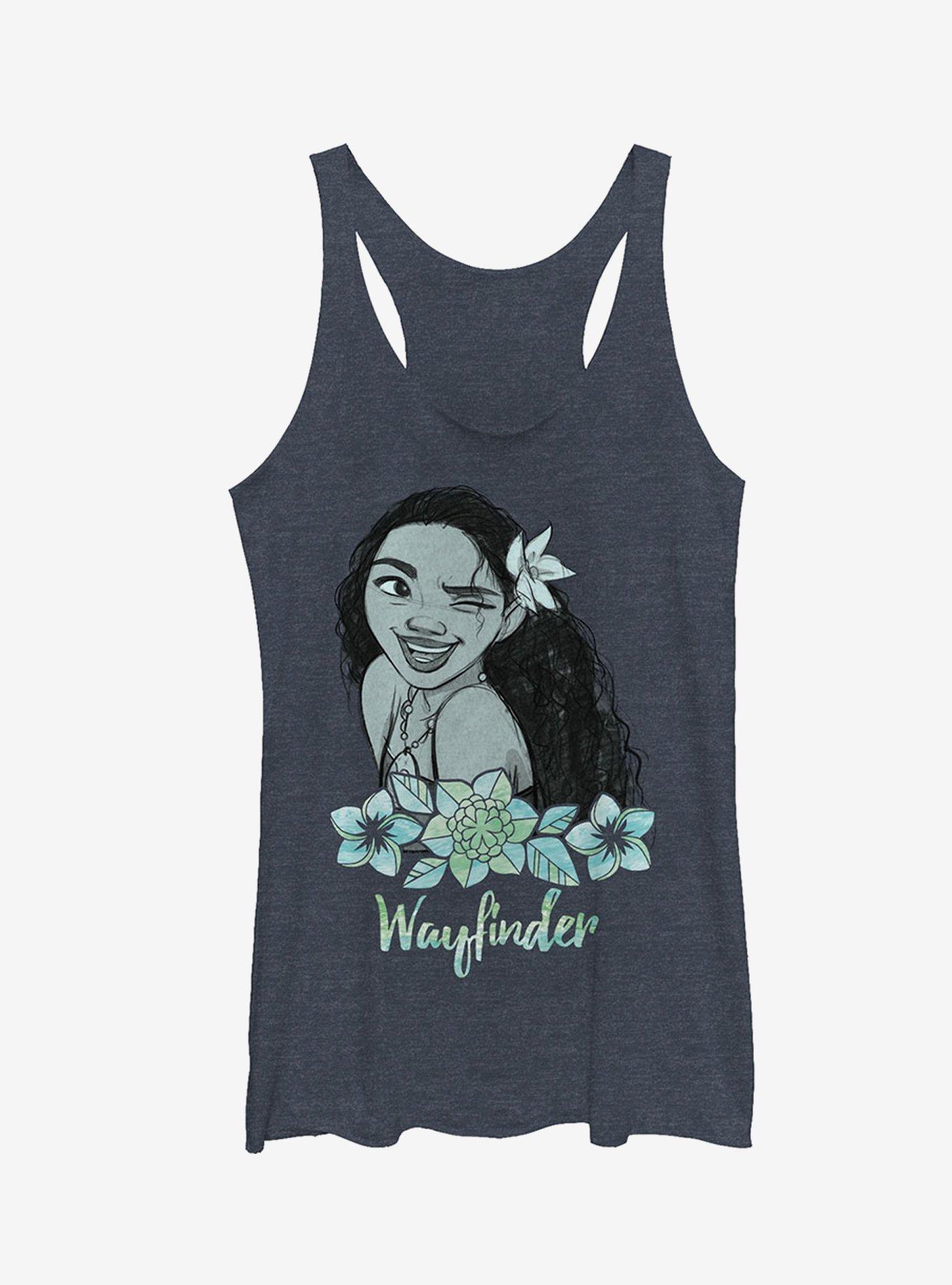 Disney Moana Wayfinder Girls Tank Top, NAVY HTR, hi-res