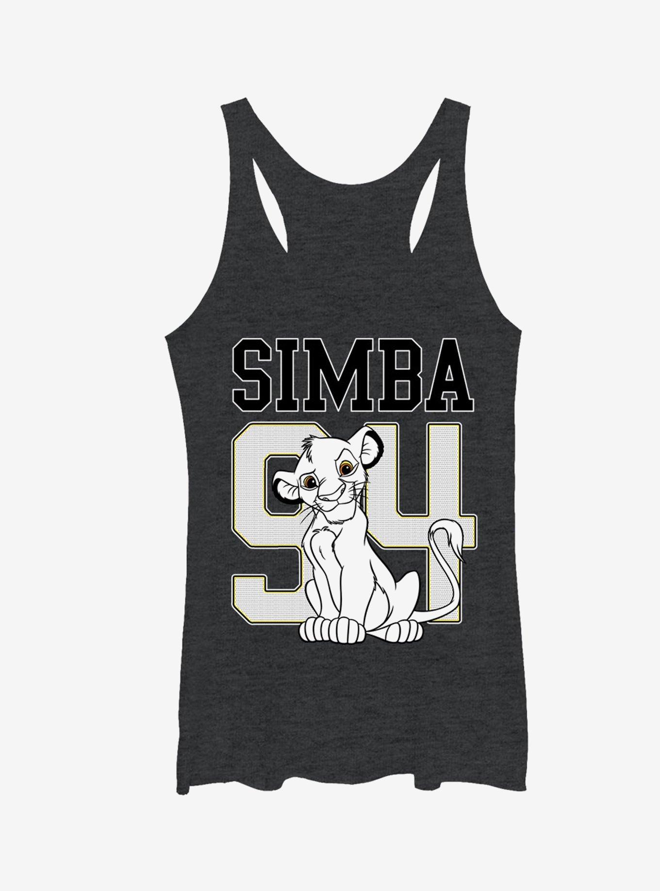 Lion King Simba 94 Girls Tanks, BLK HTR, hi-res