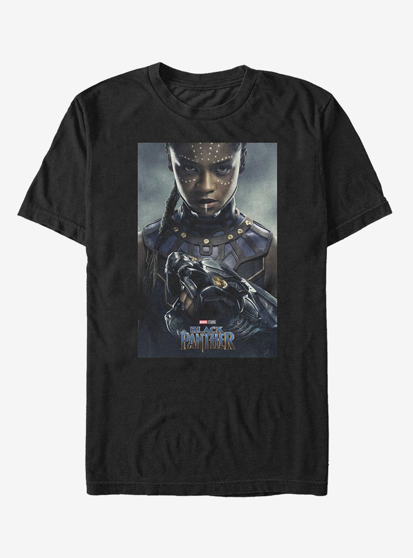 Marvel Black Panther 2018 Shuri Poster Pose T-Shirt, BLACK, hi-res