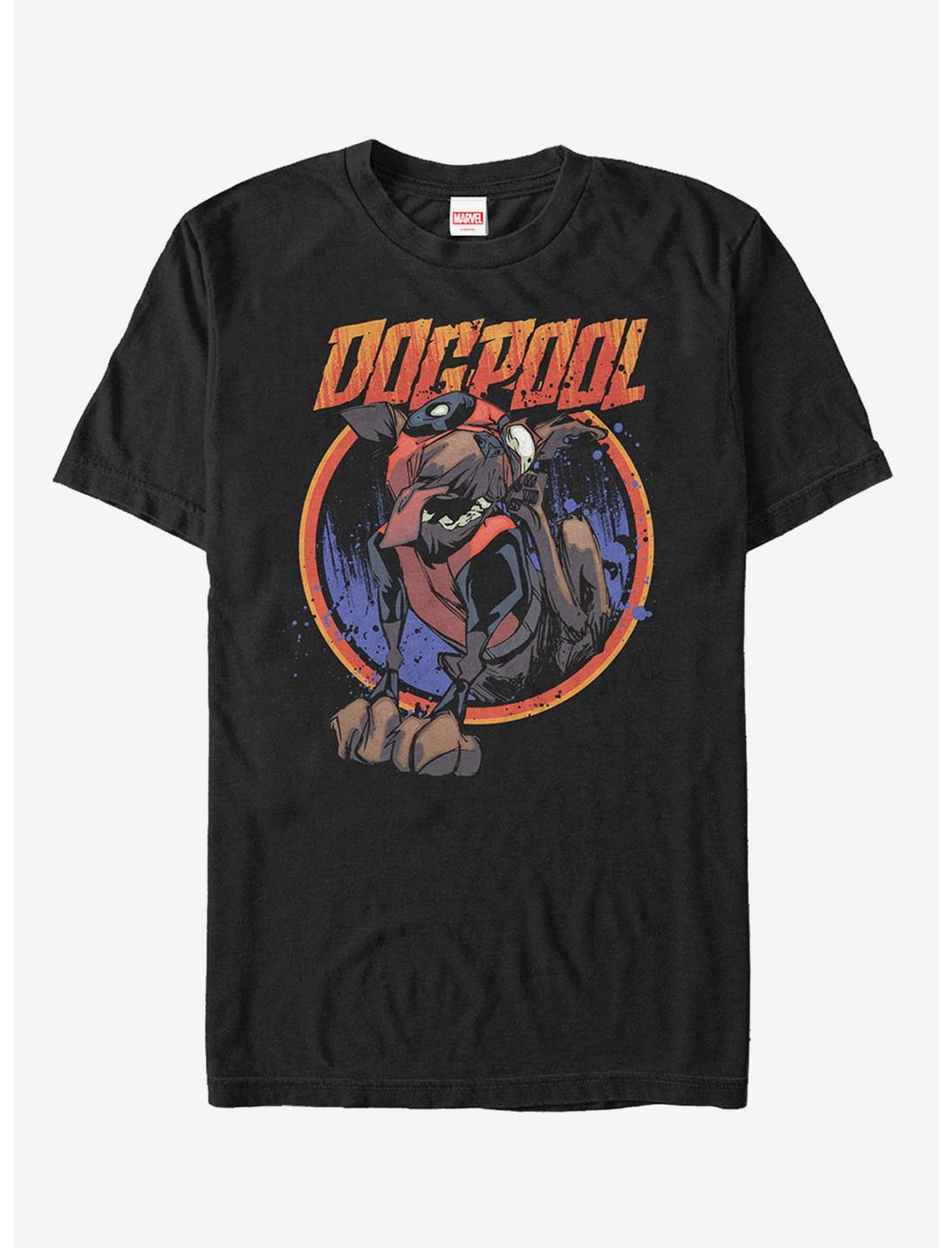 Marvel Deadppol Dogpool Scratch T-Shirt, BLACK, hi-res