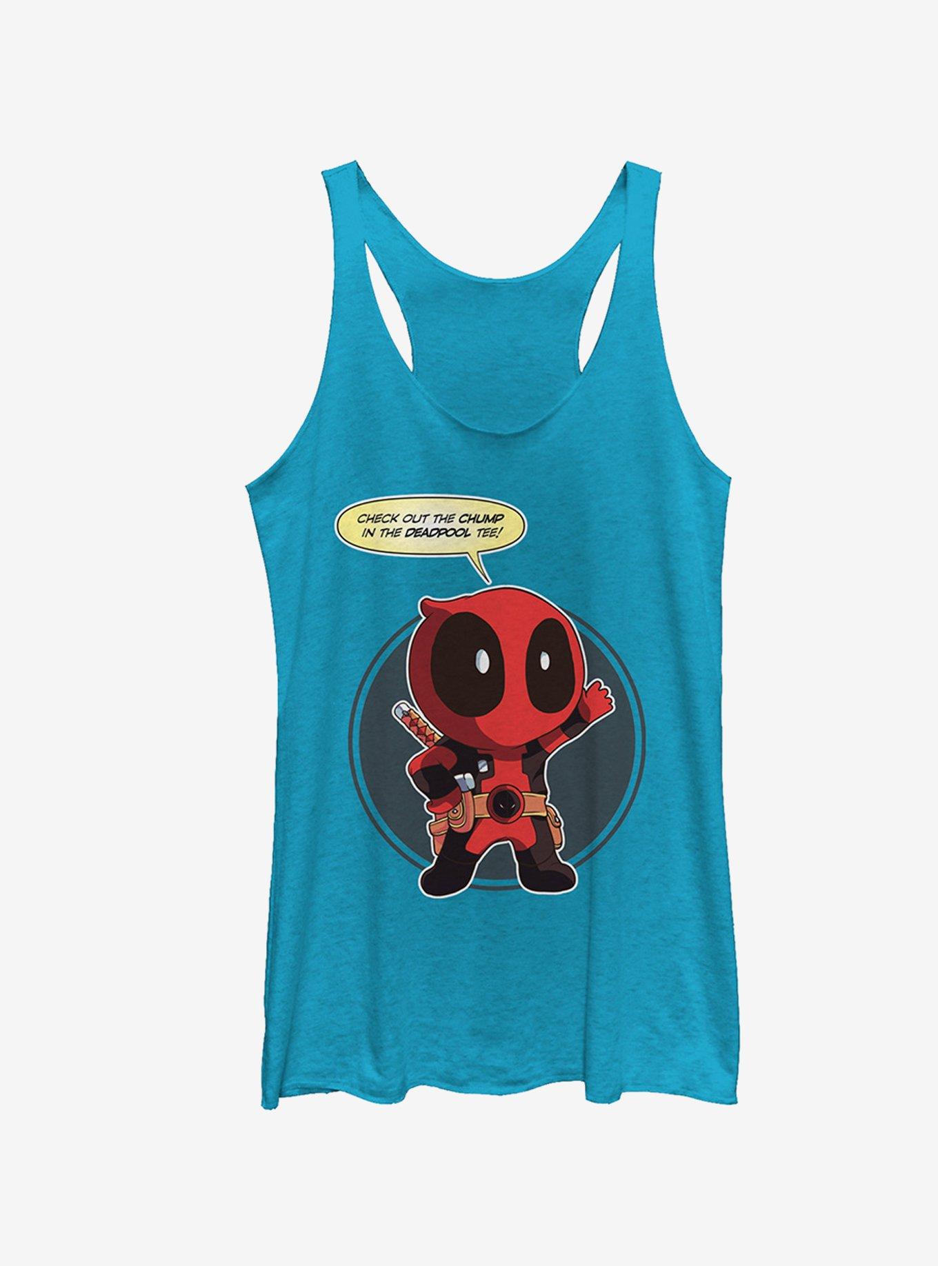 Marvel Deadpool Cartoon Chump Girls Tank, TAHI BLUE, hi-res