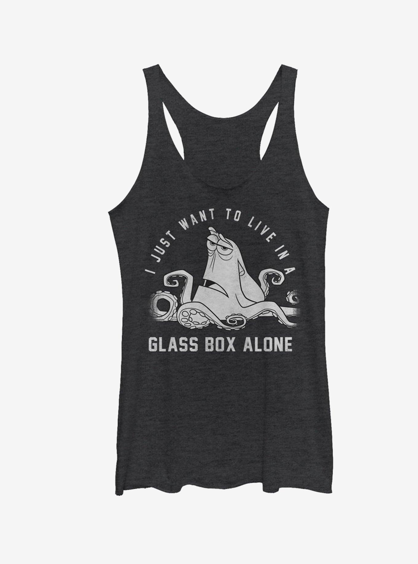 Disney Pixar Finding Dory Hank Glass Box Alone Girls Tank, BLK HTR, hi-res