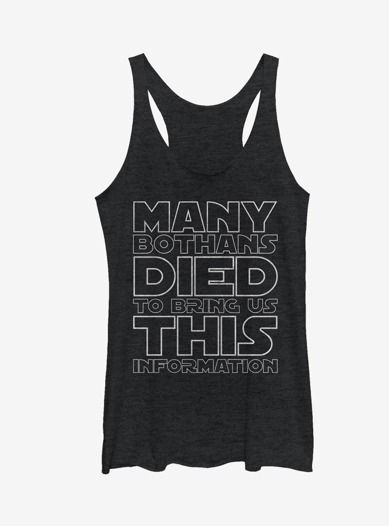 Star Wars Many Bothans Died Girls Tanks, BLK HTR, hi-res