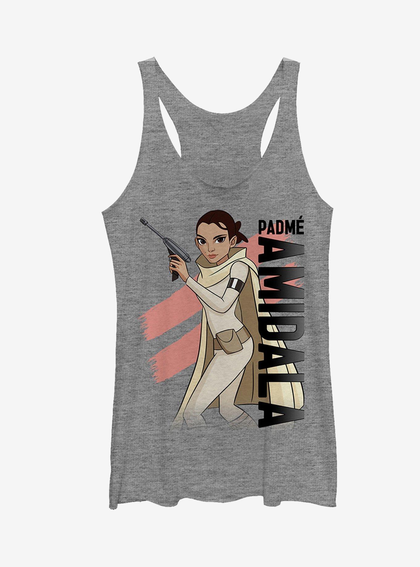 Star Wars Padme Girls Tanks, GRAY HTR, hi-res