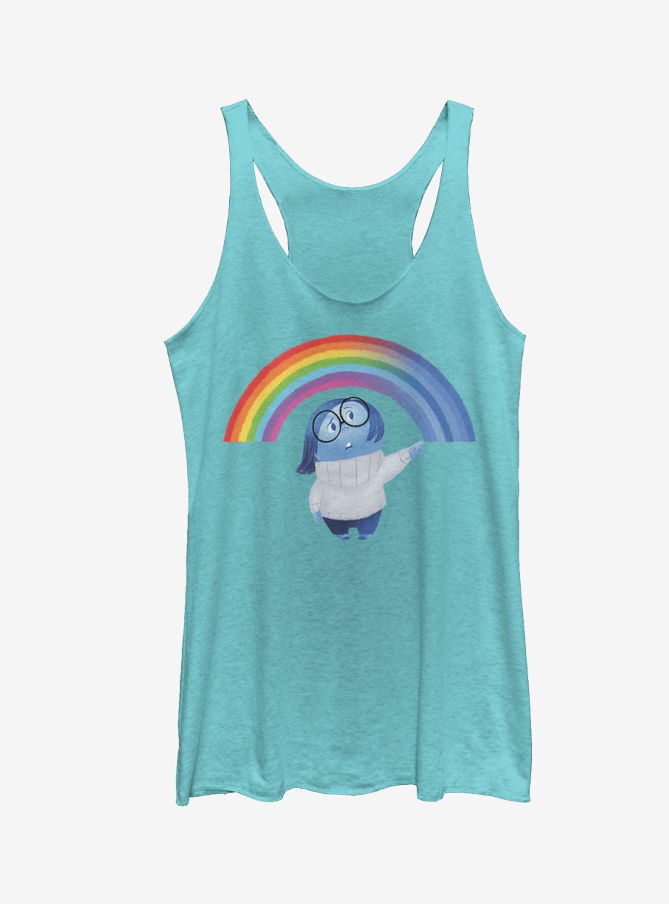 Disney Pixar Inside Out Sadness Rainbow Girls Tank, TAHI BLUE, hi-res