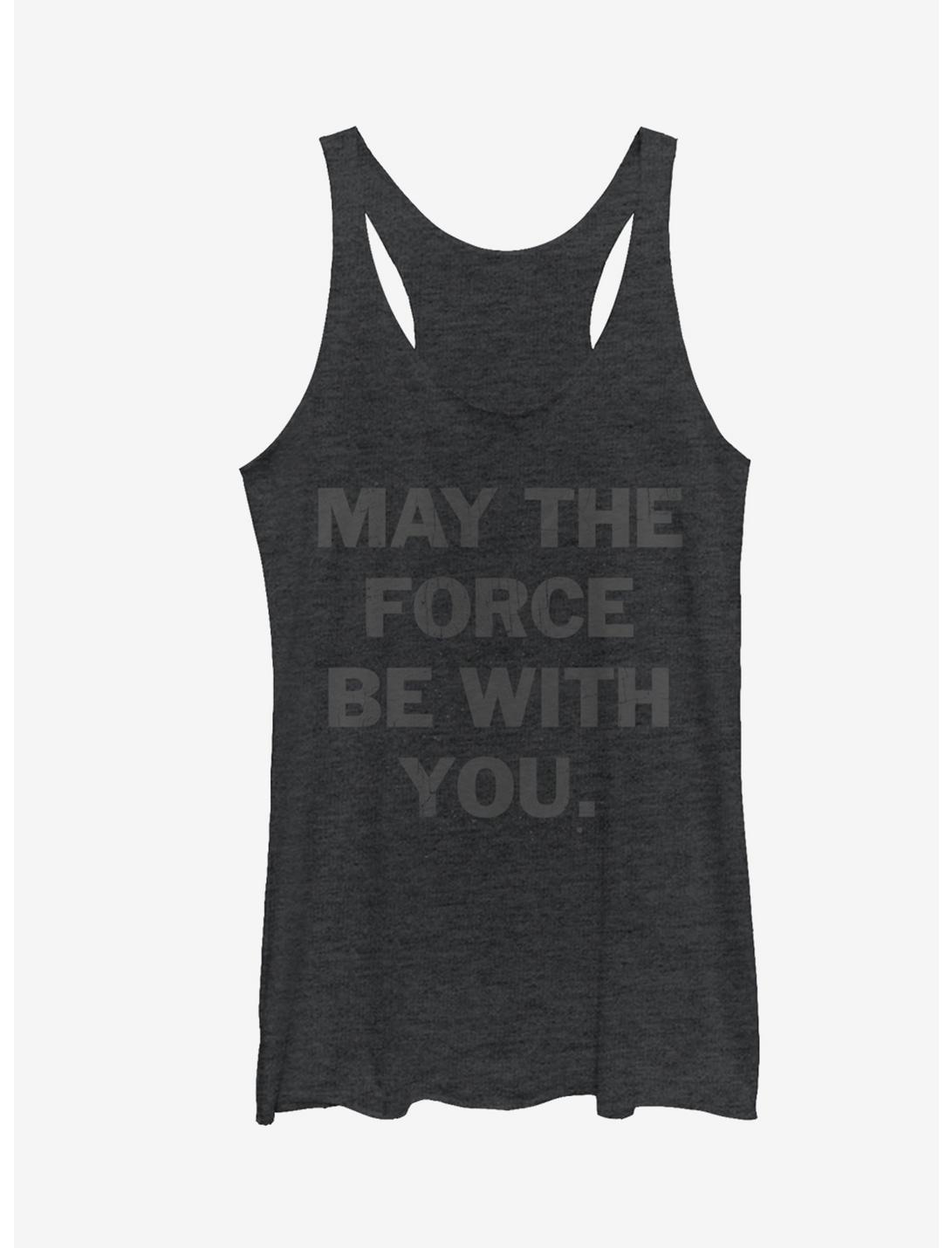 Star Wars The Force is With You Girls Tanks, BLK HTR, hi-res