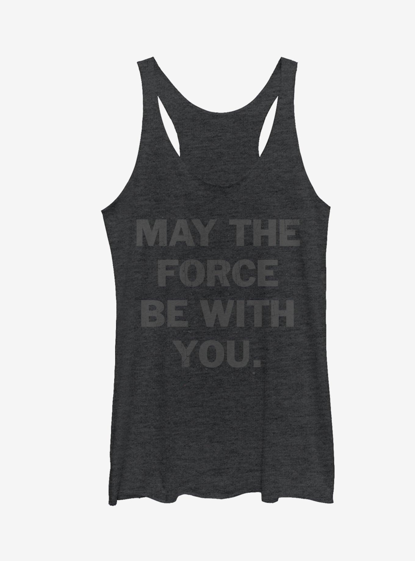 Star Wars The Force is With You Girls Tanks, BLK HTR, hi-res