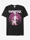 Marvel Gwenpool Retro Circle T-Shirt, BLACK, hi-res