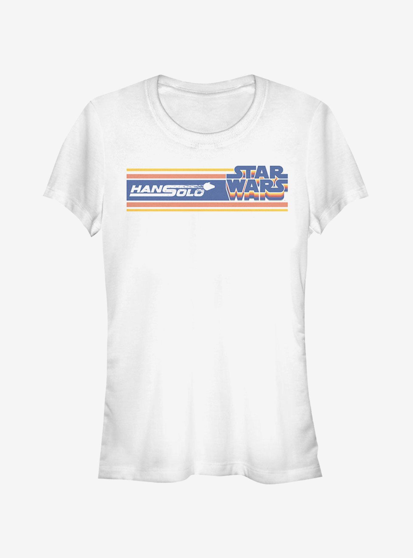 Star Wars Retro Streaks Girls T-Shirt, WHITE, hi-res