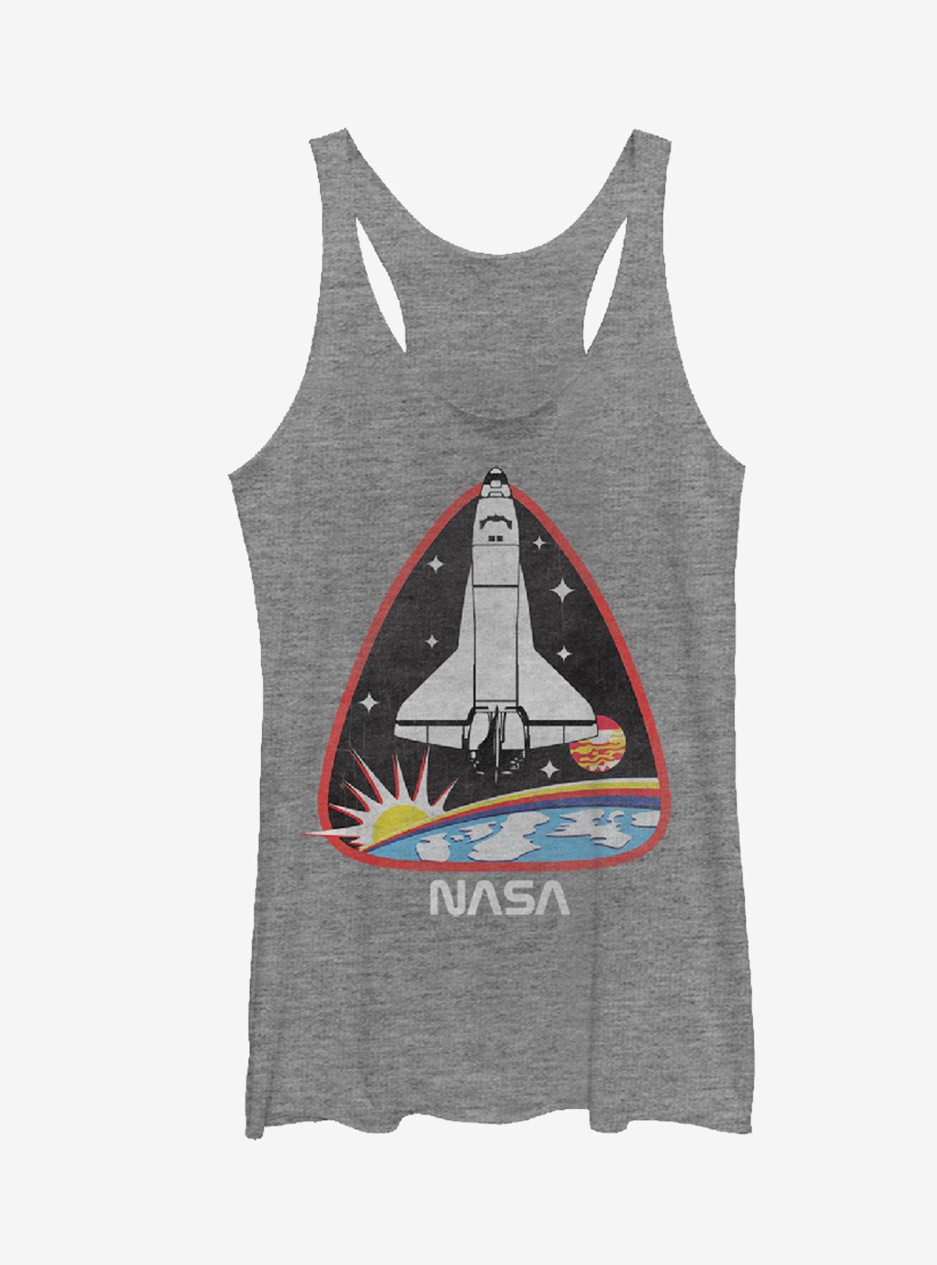 NASA Rocket Launch Girls Tanks, GRAY HTR, hi-res