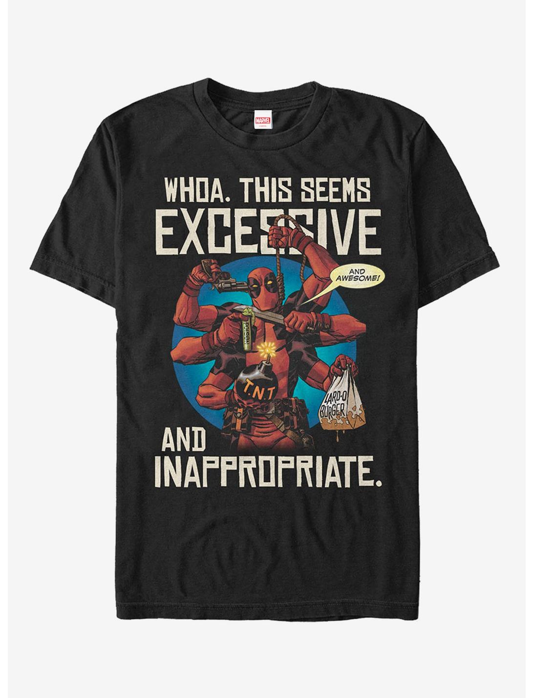 Marvel Deadpool Excessive Destructive Behavior T-Shirt, BLACK, hi-res