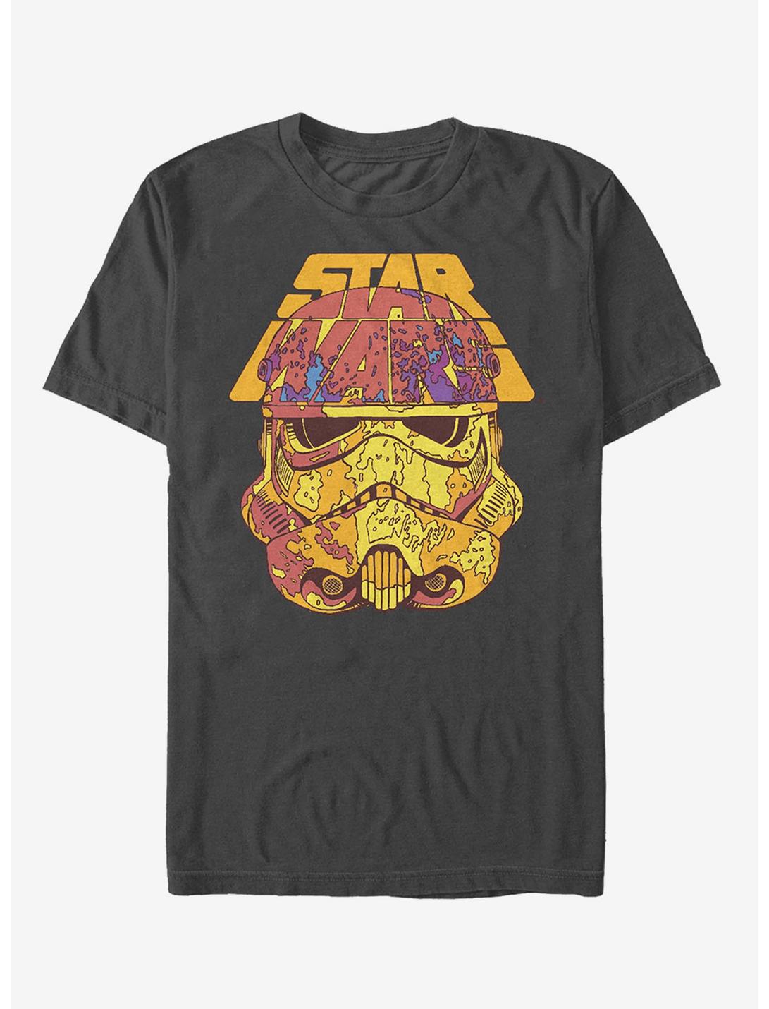 Star Wars Mottled Stormtrooper Helmet T-Shirt, CHARCOAL, hi-res