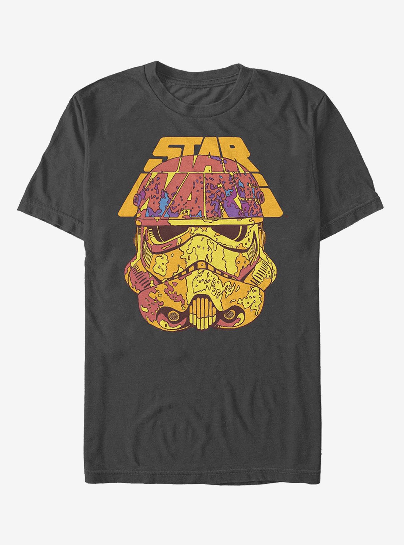 Star Wars Mottled Stormtrooper Helmet T-Shirt, CHARCOAL, hi-res