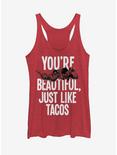 Marvel Deadpool Beautiful The Way You Are Girls Tank, RED HTR, hi-res